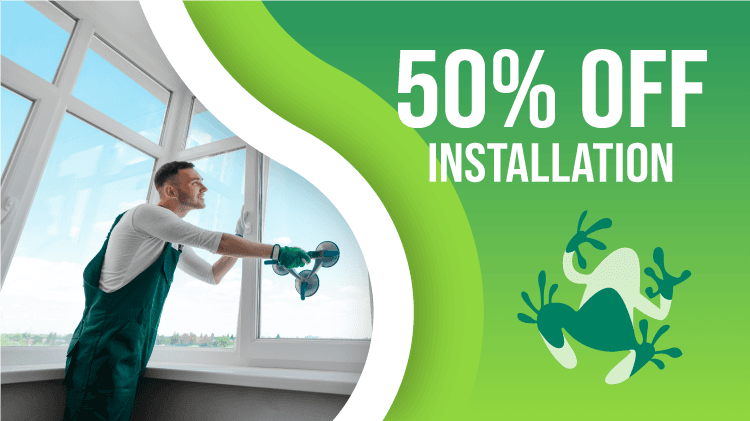 50% off installation promo